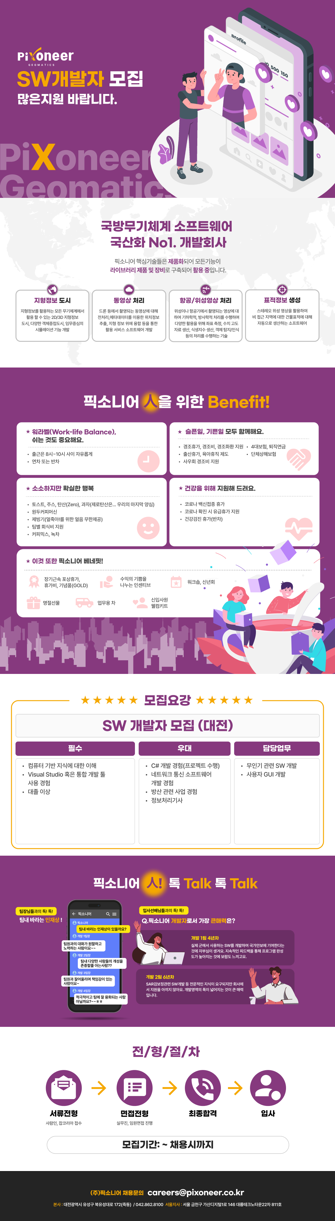 픽소니어 SW개발자 모집